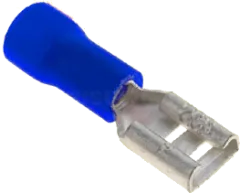 FH48X05BL - Steckhülse 4,8x0,5 1,5 - 2,5mm blau