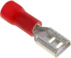 FH48X05RT - Steckhülse 4,8x0,5 1,0mm rot