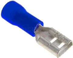 FH48X08BL - Steckhülse 4,8x0,8 1,5 - 2,5 mm blau