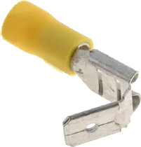 FHV63X08GB - Verteiler für Flachstecker 6,3 x 0,8 6mm gelb