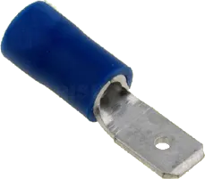 FS48X08BL - Kabelschuh-Flachstecker, isoliert 4,8x0,8mm blau