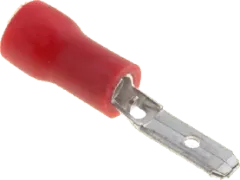 FS28X08RT - Kabelschuh-Flachstecker, isoliert 2,8x0,8mm 0.5-1 mm² rot