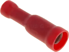 RH154RT - Kabelschuh-Rundhülse 4mm/1,5 mm² rot