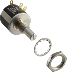 P534K010 - Potentiometer precision multiturn metal shaft 6.35mm Ø 10K