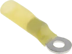 RIKA33509-S - Ring-Kabelschuh 6mm M4 gelb mit Schrumpfschlauch