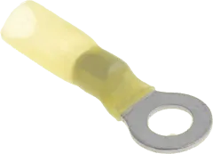 RIKA50600-S - Ring-Kabelschuh 6mm M5 gelb mit Schrumpfschlauch
