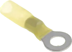 RIKA60600-S - Ring-Kabelschuh 6mm M6 gelb mit Schrumpfschlauch