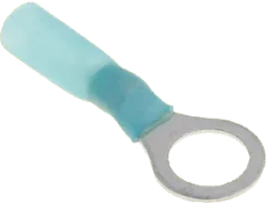 RIKA80250-S - Ring-Kabelschuh 2,5mm M8 blau mit Schrumpfschlauch