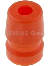 AC-GROMMET-ORG - Gummitülle für XLR-Stecker orange