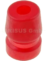 AC-GROMMET-RED - Gummitülle für XLR-Stecker rot