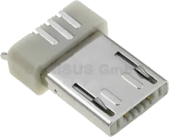 ESB22A112101Z - Stecker Mikro USB-A Kontakte vergoldet zum Anlöten RM 0.65mm