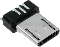 ESB22B112101Z - Stecker Mikro USB-B, Kontakte vergoldet zum Anlöten RM 0.65mm