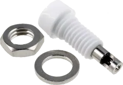 224-M5-I-WS - Bananenbuchse 2mm, zum Löten, 10A, weiß