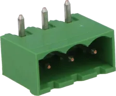 STLZ950WH3 - Wannen-Stiftleiste abgewinkelt 320V 12A 3pol grün mit Seitenwand