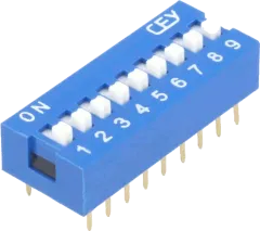 EDG09S - DIP Schalter Standard 9-Pole