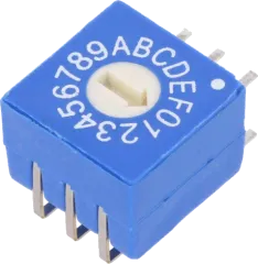 ERD116RFZ - Dreh-Codierschalter abgewinkelt HEX/BCD, 16 Positionen