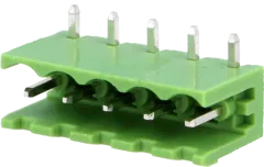 STLZ951-H5 - Wannen-Stiftleisten 300V 15A 5pol grün ohne Seitenwand