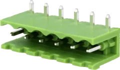STLZ951-H6 - Wannen-Stiftleisten 300V 15A 6pol grün ohne Seitenwand