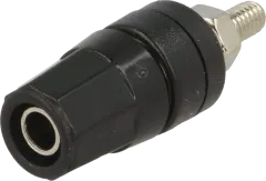BS-244GSM-B - Banana socket 4mm nut terminal 24A black