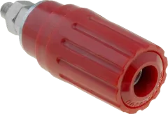 PKI100RT - Banana socket insulated 4mm, crimped terminal, 25A red