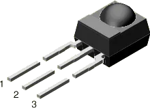 TSOP7000 - Miniatur-Infrarotempfänger 455kHz, 875 nm