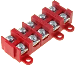 E.4003R - Screw terminal 5- way 1,5-4mm² 380V red