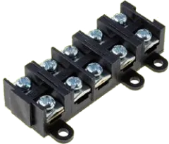 E.4003B - Screw terminal 5- way 1,5-4mm² 380V black