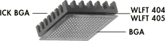 ICKBGA23X23 - BGA-Kühlkörper 23x23x6