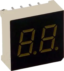 DA03-11PBWA/A - LED Anzeige, 2-stellig 7,6mm blau CA