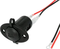 A13-106 - Anzünder-Buchse mit ovalem Flansch, Kabelanschluß, oval