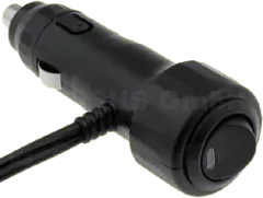 A13-54 - Zigarrenanzünder-Stecker mit Frontschalter, Sicherung 8A