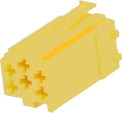 331441-1 - Ministecker ISO, Gehäuse (pin 341441) 6-polig gelb