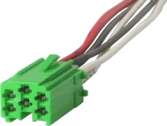 ZRS-ISO-3/Z - Stecker - Mini-ISO grün, inklusive Leitungen