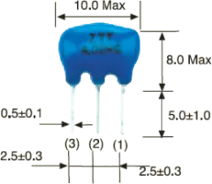 ZTT3,58MG - Ceramic Resonator 3-Pole 3,58MHz