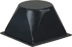 SJ-5514BK - Gummifuß selbstklebend 20,6mm x 13,1mm schwarz