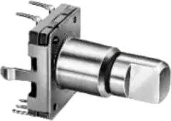RE11LF-41B1N-12F-15P - Inkremental Enkoder 11mm, Metallachse mit Schalter