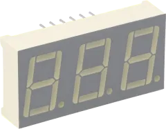 BA56-12GWA - LED Anzeige, 3-stellig 14mm, grün gemeinsame Anode