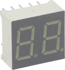 DA36-11YWA - Dual LED Anzeige, 2-stellig 9mm gelb gemeinsame Anode