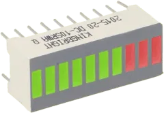 DC-7G3HWA - LED bar module, 10 segment 7x green/3x red