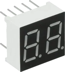 KW2-361ASB - LED Anzeige, 2-stellig 9,2mm, rot, gemeinsame Anode