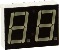 KW2-561CGA - LED Anzeige, 2-stellig 14mm, grün gemeinsame Kathode