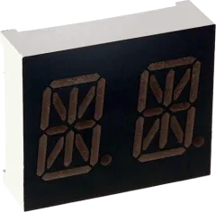 PDA54-11GWA - LED Anzeige 13,8mm 2 Ziffern, alphanumerisch, grün