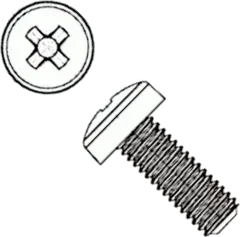 8G206M3X35 - Phillips screws nylon6/6 M3x35mm