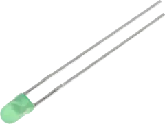 L-934GD - LED diffus gn 3mm 8-32mcd 60° 565nm