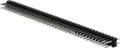 WSL080G - Stiftleiste 80pin gerade zweireihig verzinnt selektiv vergoldet RM=2,54