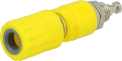 PK4-GE - Banana socket insulated 4mm, crimp terminal 36A, yellow