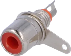 CC-115 - Cinch-Chassiseinbaubuchse, rot isoliert, 4mm