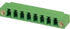 MC1,5/8-GF-5,08 - Grundgehäuse 8polig, 8A, 320V, RM5,08 grün
