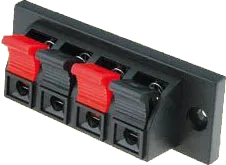 CC-210D - 4x Klemme für Lautsprecherkabel