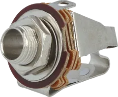 JC-209 - Stereobuchse Frontplatteneinbau 6.3 mm;Loch 9mm;1 Öffner